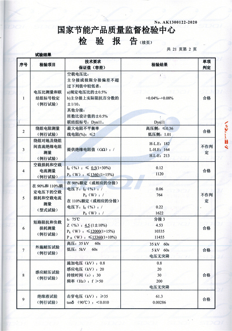 高低压试验报告-S11-1250都昌都昌都昌油浸式变压器-2.jpg